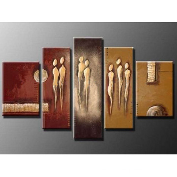 Handmade Stretched Peopole Oil Painting